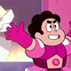 Steven doing his best Pink Diamond drag.